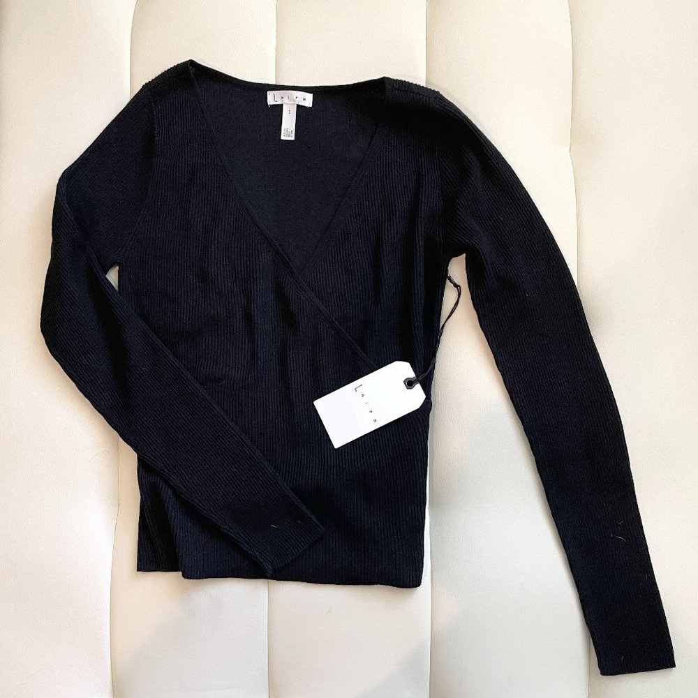 NWT Leith Faux Wrap Sweater